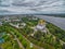 Skyline of Yaroslavl city of Russia