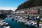 The skylne of San Sebastian, Donostia, port, boats, Bay of Biscay, Basque Country, Spain, Europe