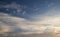 Skyscape. Cumulus clouds in close-up