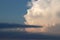 Skyscape. Cumulus clouds in close-up