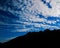 Skyscape! heavenly fleecy clouds over the swiss alps