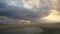 Skyscape of Storm Clouds Over Beach