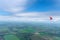 Skyscape viewed from airplane