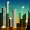 Skyscraper Buildings Shows Building Cityscape 3d Illustration