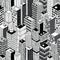 Skyscraper City Seamless Pattern - small