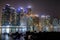 Skyscrapers at the Marine City in Busan at night