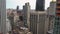 Skyscrapers in New York city. View from rooftop Manhattan, midtown and downtown.