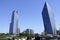 Skyscrapers and people in The Levent District of Istanbul