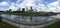 Skyscrapers stands on the right bank of the Neris River in Vilnius