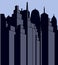 Skyscrapers vector image. City scape. Urban Landscape.