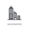 Skyscrapper icon. Trendy Skyscrapper logo concept on white background from Real Estate collection