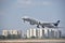 An Skyteam Aeroflot plane taking off from Ben Gurion Airport