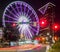 Skyview Atlanta Ferris Wheel in motion. Atlanta, GA.