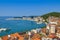 Skyview of harbour in Split, Croatia