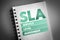 SLA - Service Level Agreement acronym