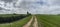 Slachtedyke path towards Achlum