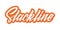 Slackline orange lettering logo