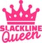 Slackline queen with crown