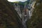 Slap Boka waterfall in Triglav National Park part of the Julian Alps in Slovenia in Autumn