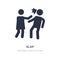 slap icon on white background. Simple element illustration from People concept