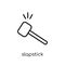 slapstick icon. Trendy modern flat linear vector slapstick icon