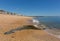 Slapton Sands beach Devon with clear blue sea and sand