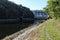 Slapy river dam with water power station