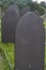 Slate Grave Stones, dark blue grey stone.