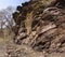 Slate rocks in Krivoy Rog of Ukraine