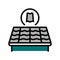 slate roof color icon vector illustration