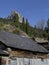 Slate roof typical, Sallent de Gallego