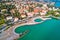 Slatina beach in Opatija aerial panoramic view