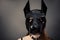 Slave woman in dog mask