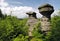 Slavenske mushrooms - rock formation in Broumovske steny mountains