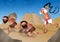 Slaves in Egypt - Jewish Passover Cartoon