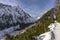 Slavkovsky Peak in a beautiful winter scenery. High Tatra Mountains. Slovakia.