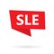 SLE Systemic Lupus Erythematosus acronym on a sticker