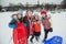 Sledding Friends Photo