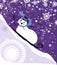 sledding snowman vector