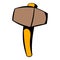 Sledgehammer icon, icon cartoon
