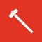 The sledgehammer icon. Sledgehammer symbol.