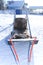 Sleds racing sled dogs