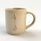 Sleek Beige Coffee Mug With Zbrush-inspired Arrows - High Detail 3d Design