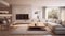 sleek blurred modern house interior