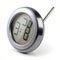 Sleek digital thermometer displaying temperature