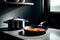 The Sleek and Functional Electric Skillet in Captivating Detail.AI Generated