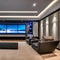 A sleek home theater with comfortable seating and state-of-the-art technology3, Generative AI