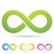 Sleek infinity symbols