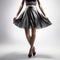 Sleek Metallic Finish Skirt Leggings: High Definition Fashion With Bold Structural Designs