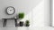 Sleek Minimalist Clock In Modern Indoor Setting
